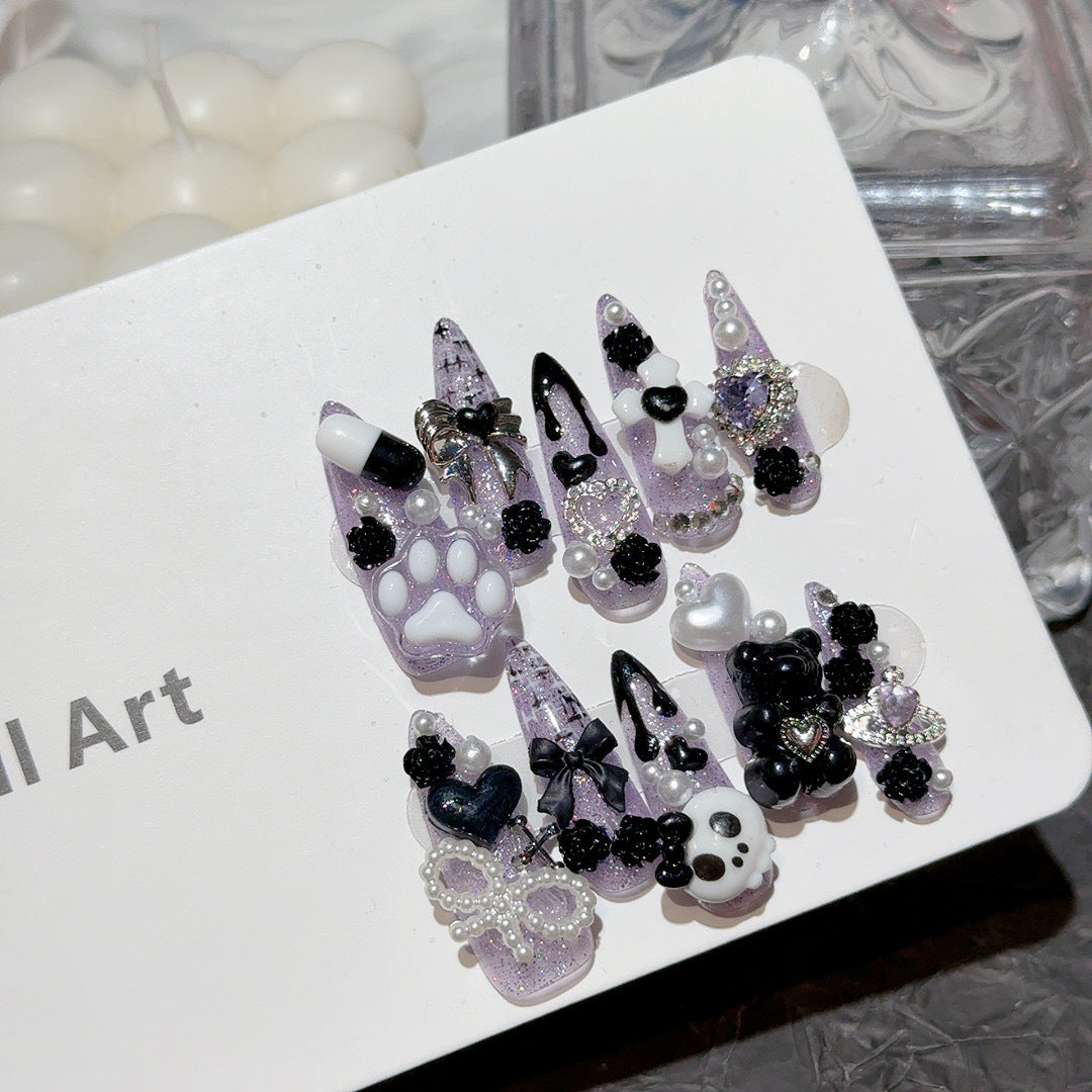 Dekoratives 3D Thema Nagelkunst Set