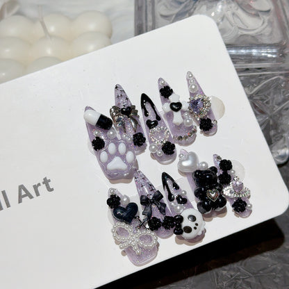 Dekoratives 3D Thema Nagelkunst Set