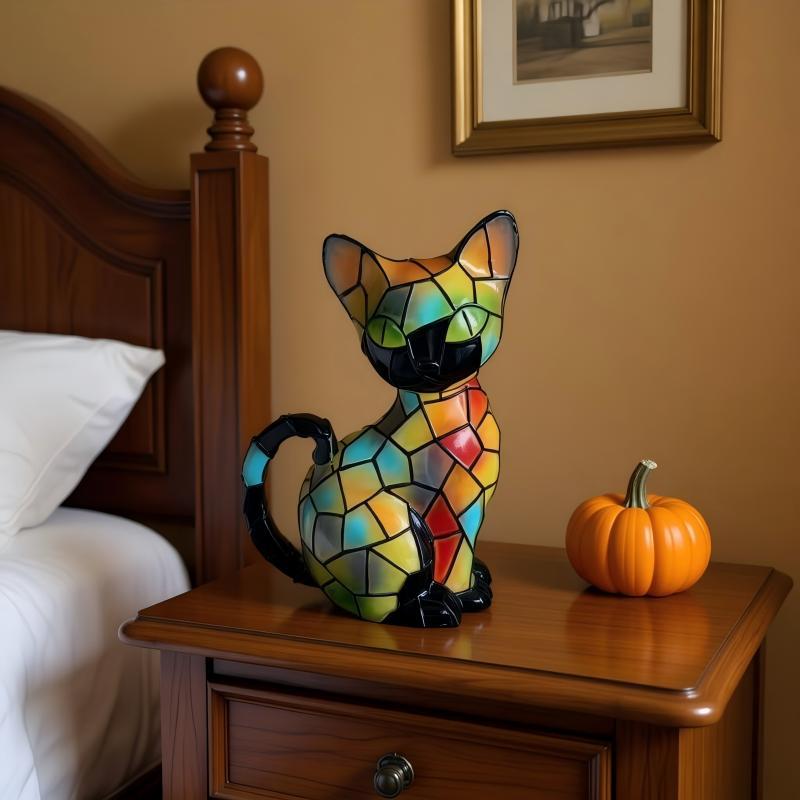 Dekorative Katzenfigur im Mosaik-Design Brehn