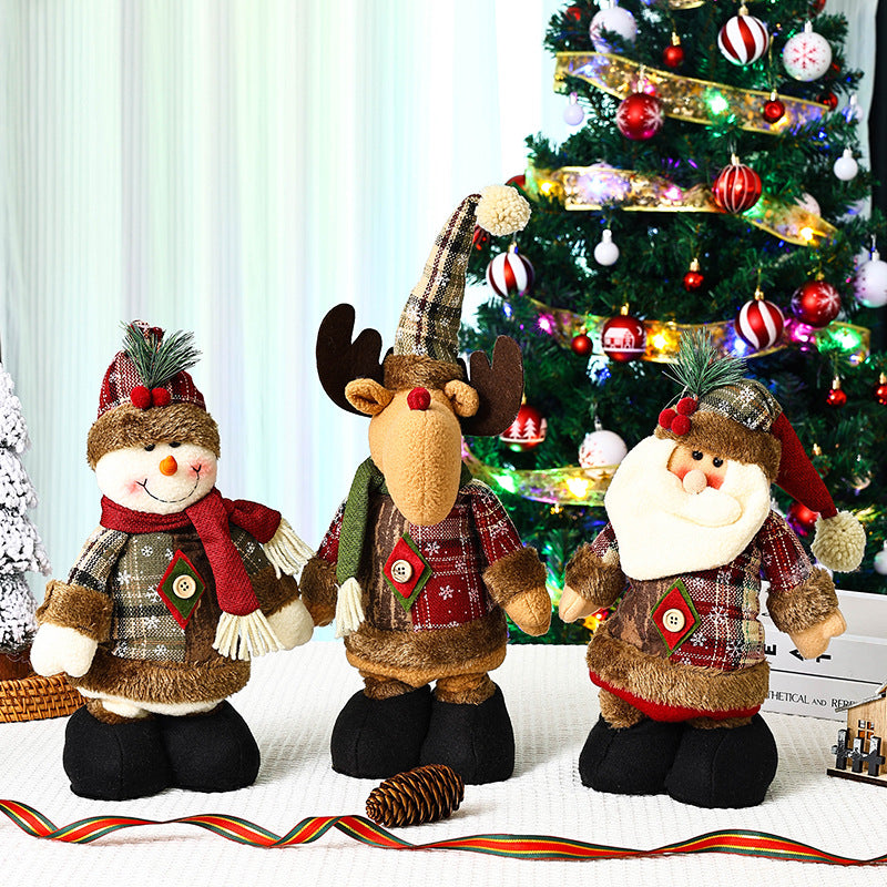 Niedliche Weihnachtsdekorationsfigur im Rentier-Look Brehn