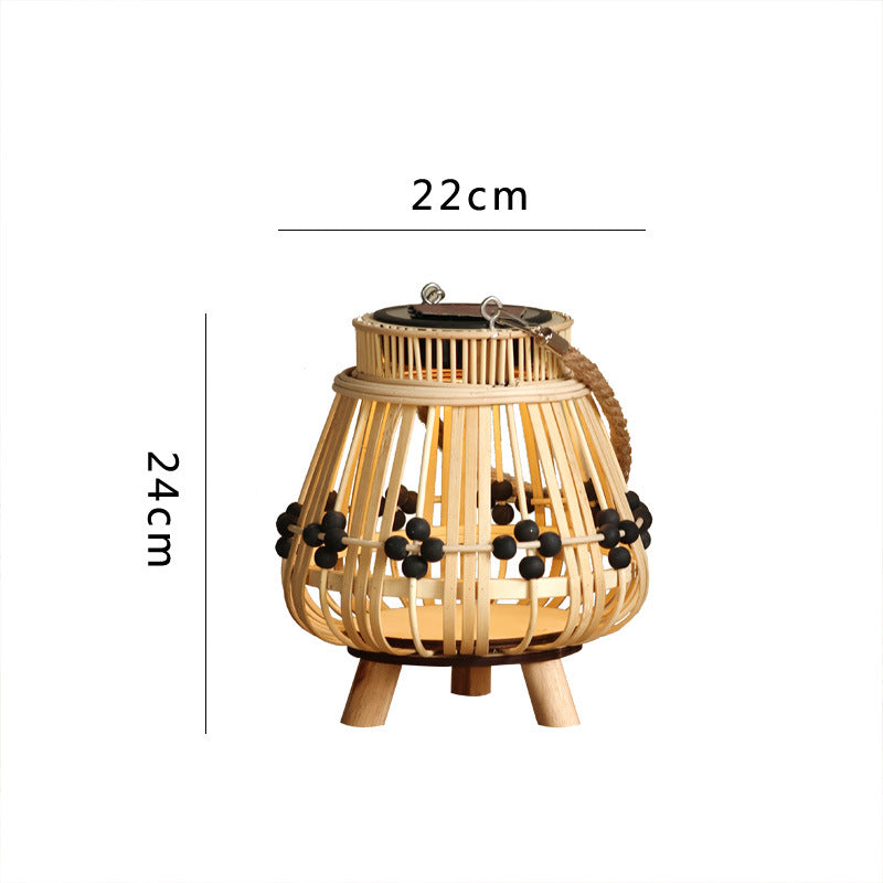 Dekorativer Lichtspender mit natürlichem Rattan Brehn