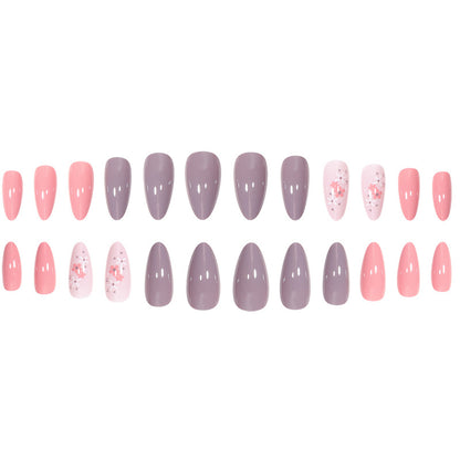 Floral Design Stiletto Nail Set Brehn