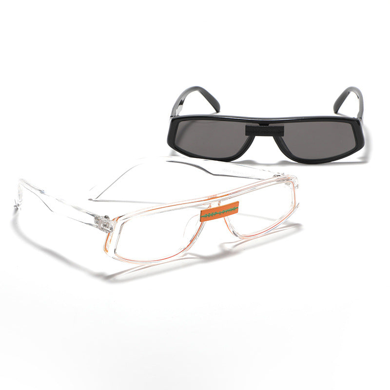 Damen futuristische Sonnenbrille im minimalistischen Design Brehn