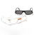 Damen futuristische Sonnenbrille im minimalistischen Design Brehn