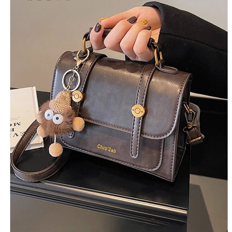 Strukturierte Kunstleder-Handtasche Brehn