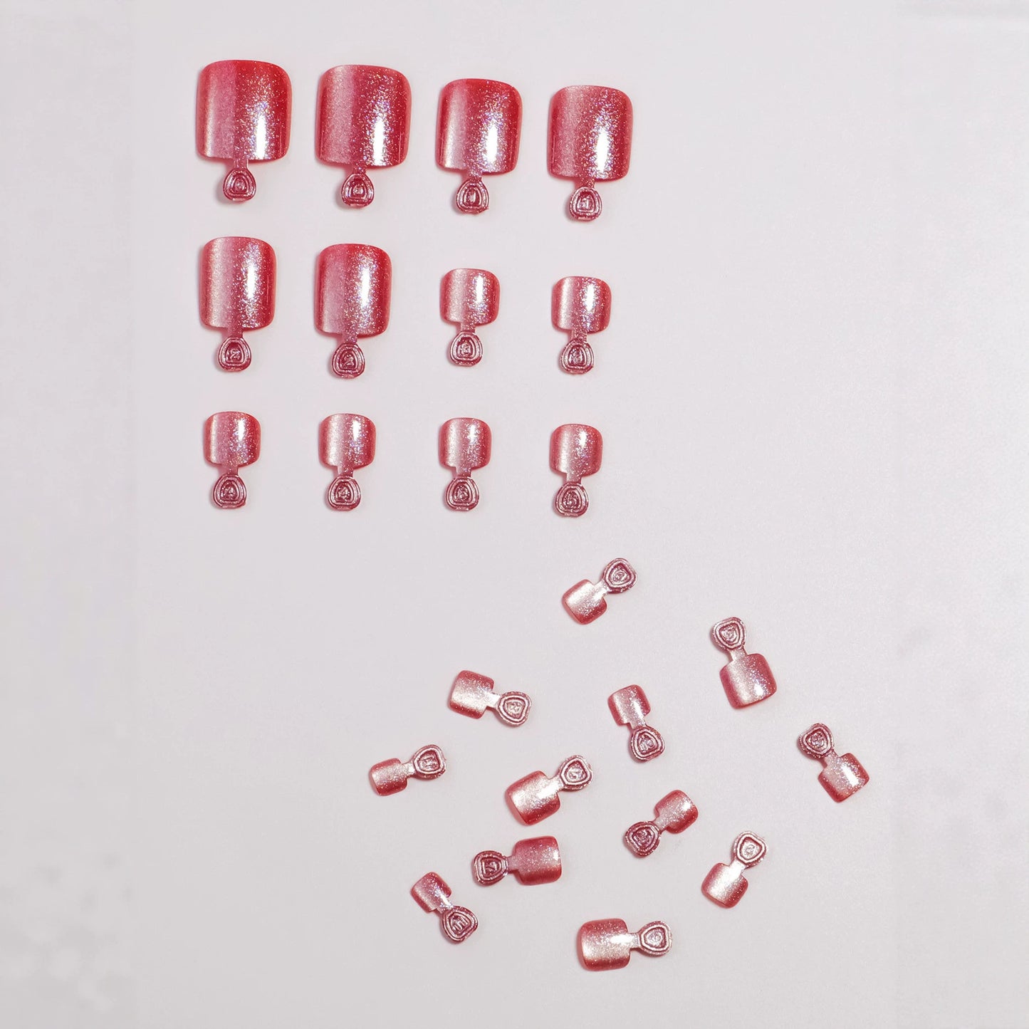 Dekorativer Glitter Press-On Nagelset Brehn