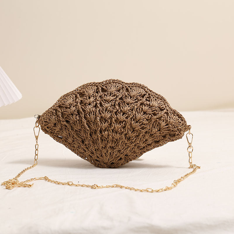 Elegante Clutch-Tasche Im Muscheldesign Brehn