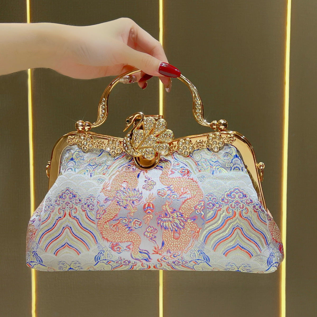 Opulente Verzierte Abendhandtasche