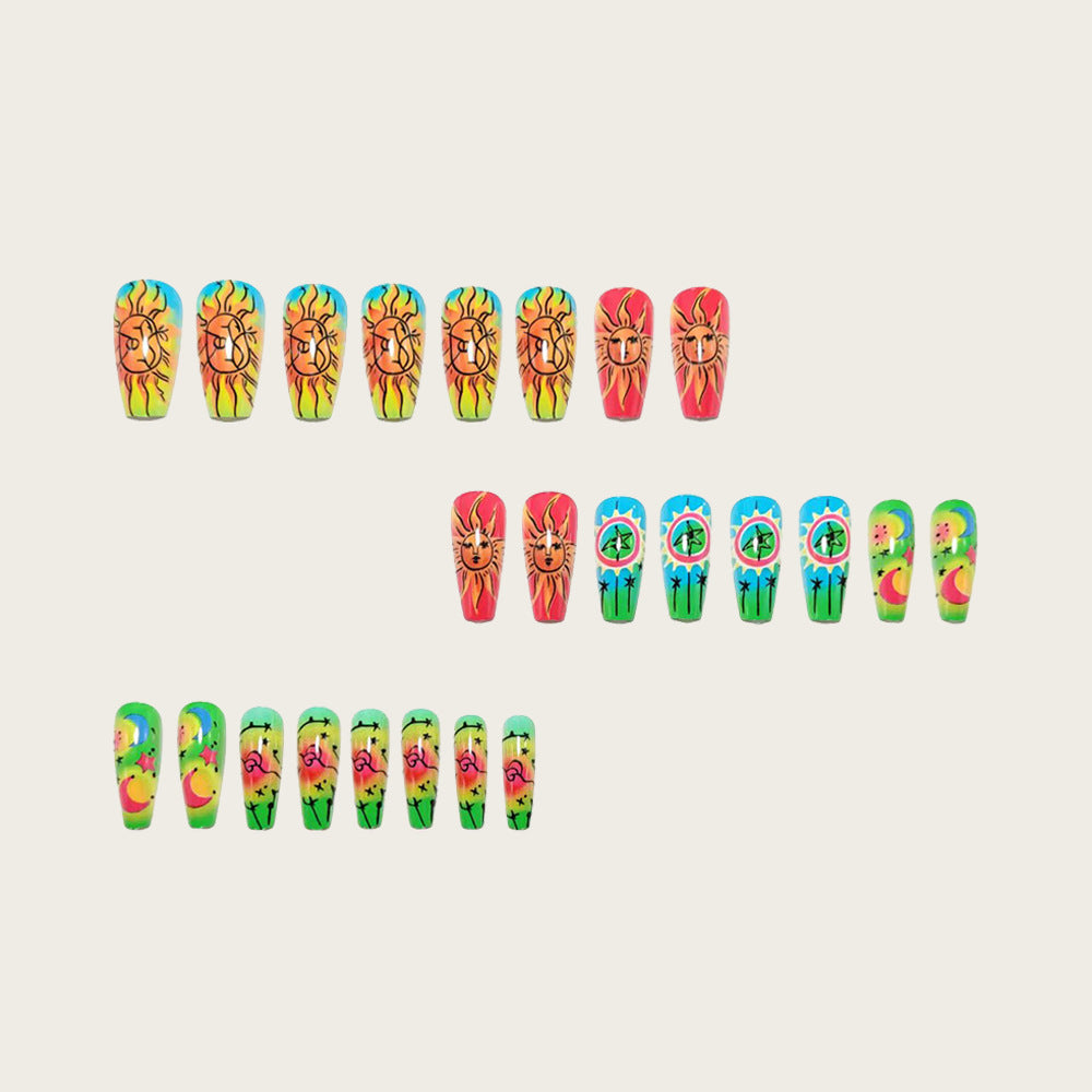 Neon Nagelkunst-Set Brehn
