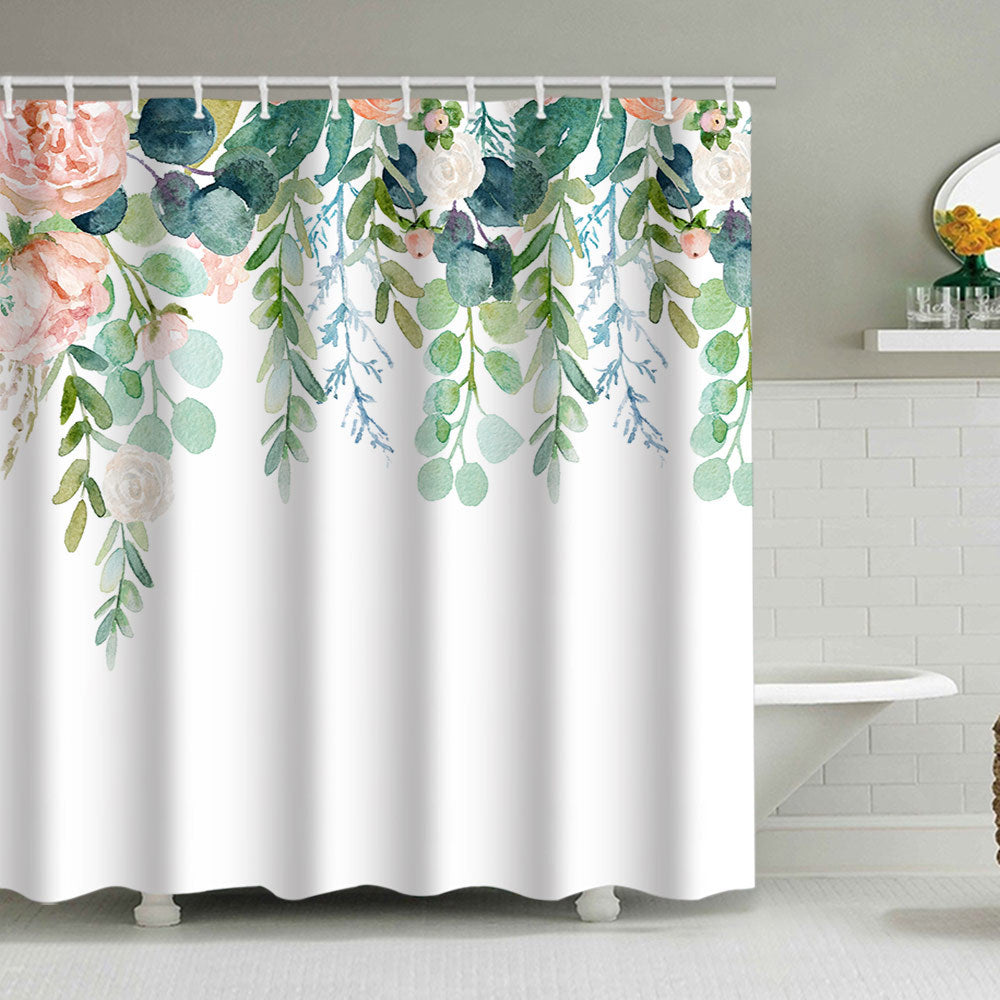 Floral Lavendel Muster Duschvorhang Brehn