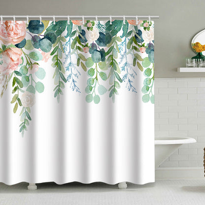 Floral Lavendel Muster Duschvorhang Brehn