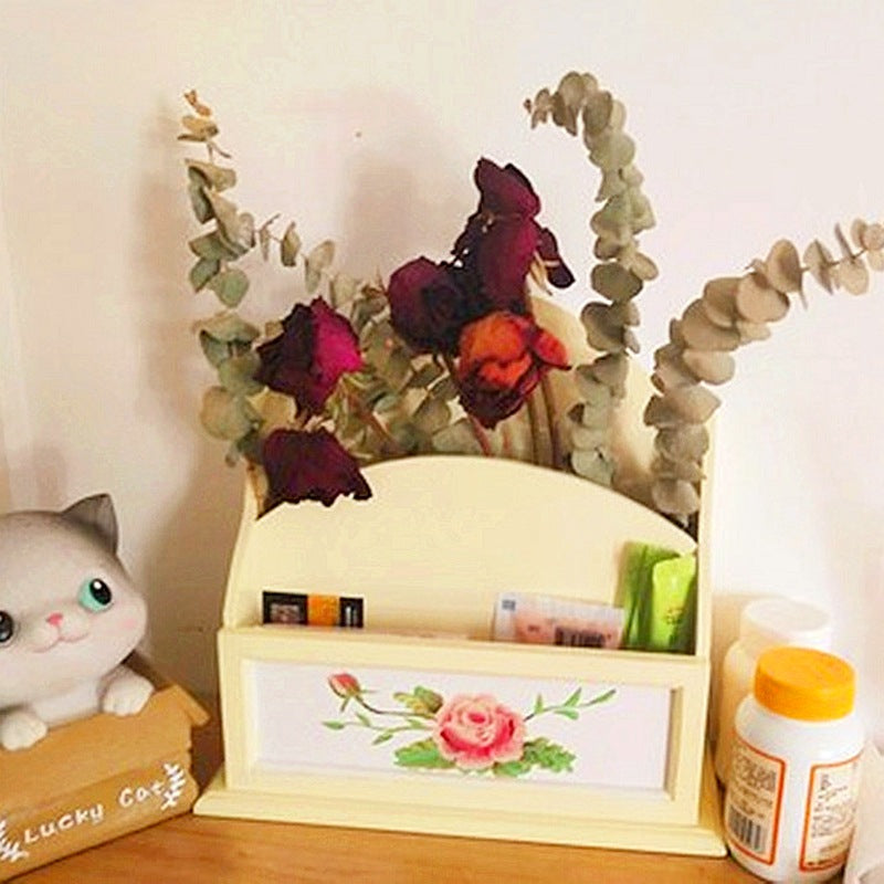 Dekorative Holzblumen Organizer