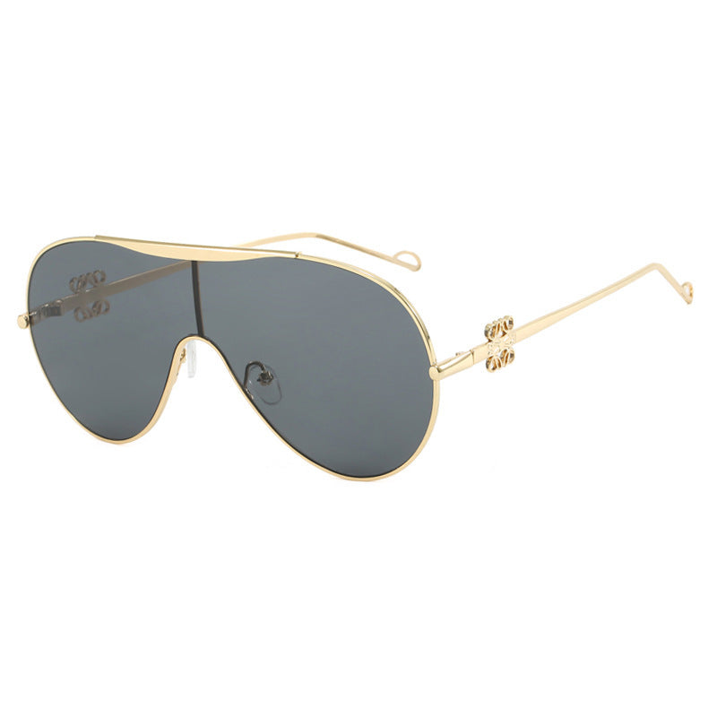 Damen sportliche Shield-Sonnenbrille Brehn
