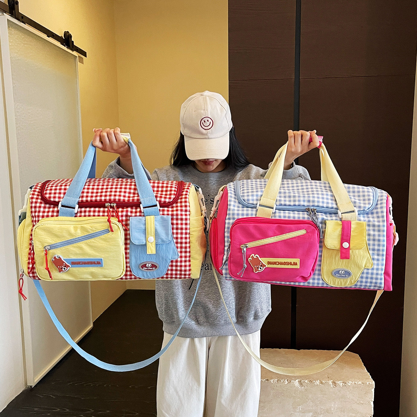 Multi-Taschen Sport Reise Duffle Brehn