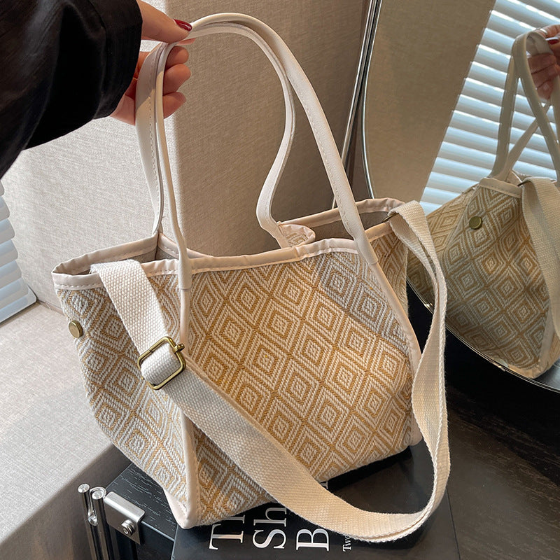 Geometrisch gemustertes Tote Bag