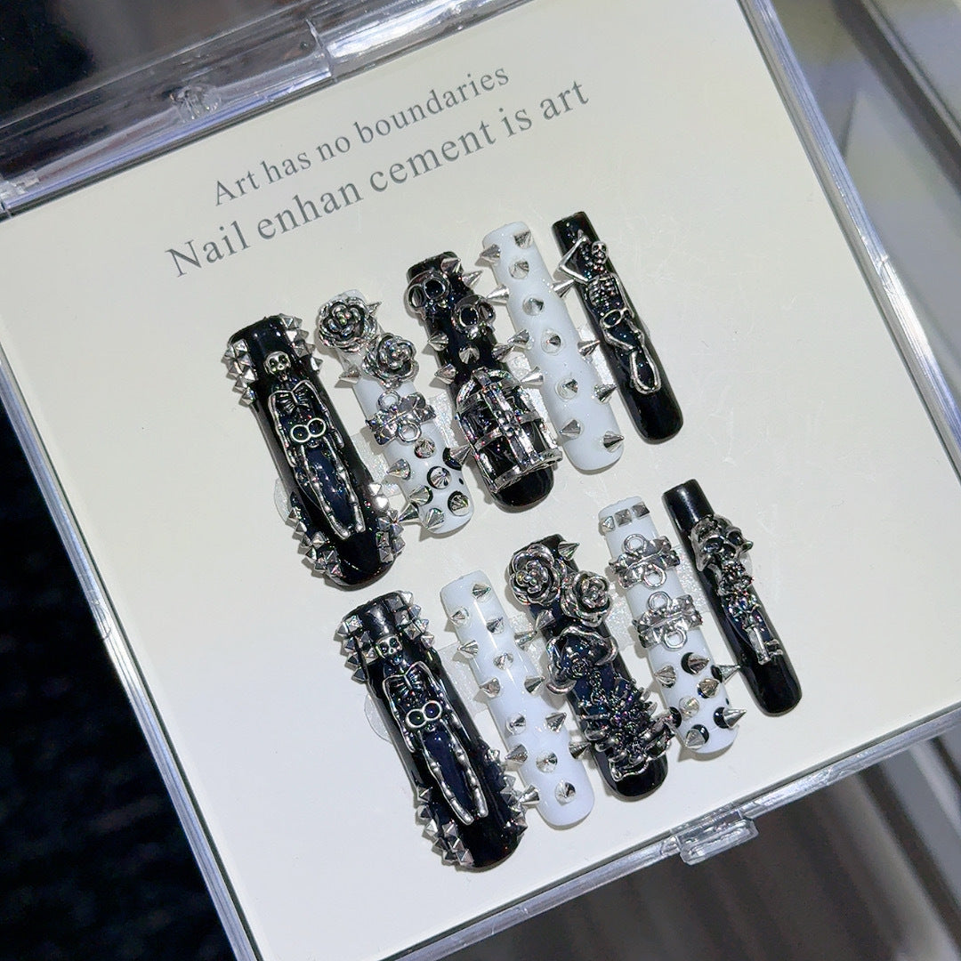 Gothic-Themen Nagelkunst Set