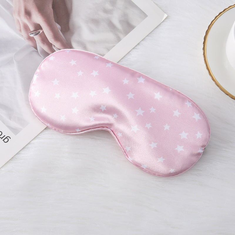 Damen nan seidig-weiche contoured Schlafmaske mit Komfortpolster und Sternenmuster Brehn