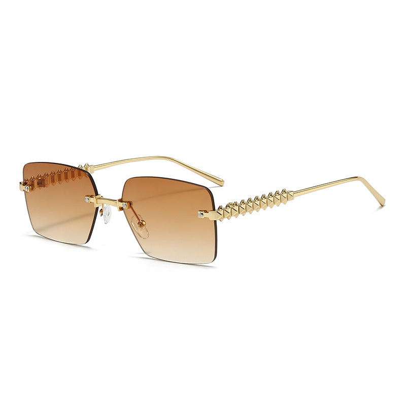 Damen extravagante quadratische Brille Brehn