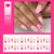 Kunstnagel-Set mit floralem Design und Glitzerdetails Brehn