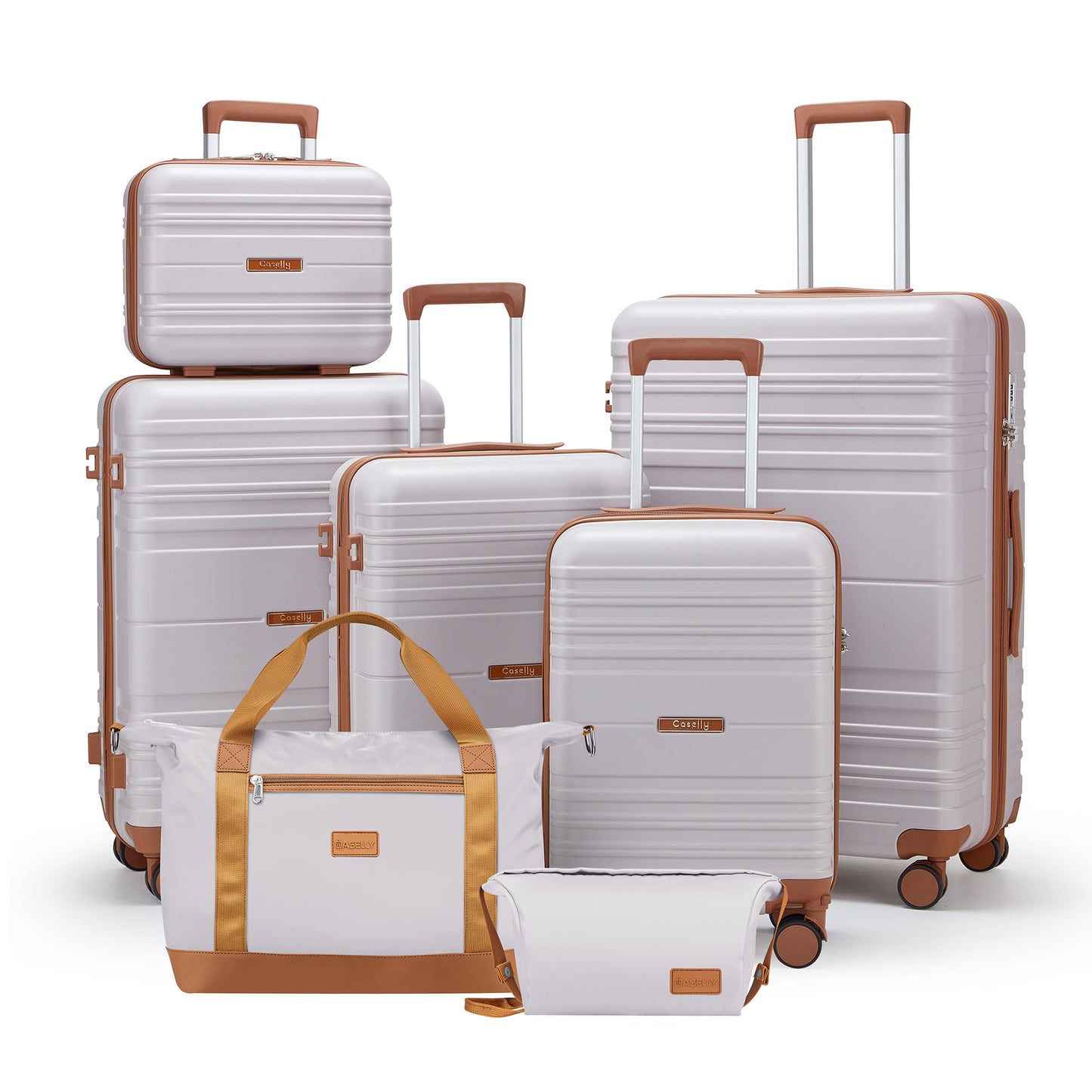 Unisex Vielseitiges Erweitertes Hartschalen-Reisegepäckset Brehn