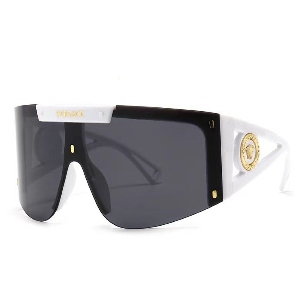 Damen futuristische Oversized-Sonnenbrille Brehn