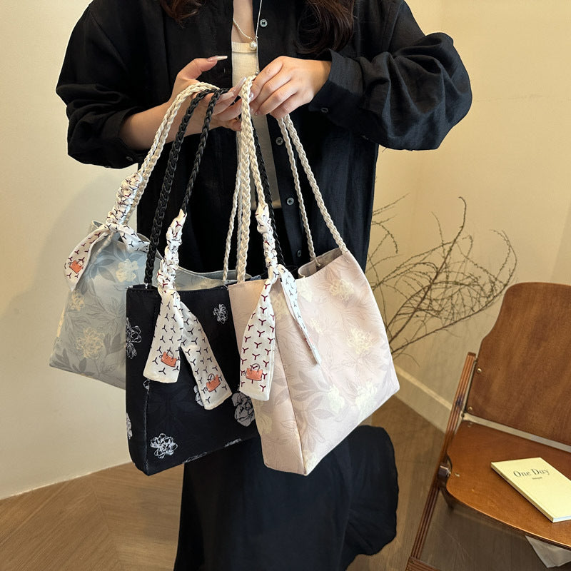 Blumenmuster Schulter Tote Bag Brehn