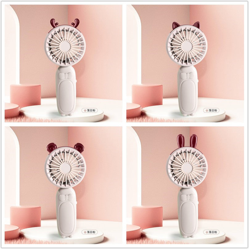 Damen tragbarer Mini-Handventilator mit entzückendem Tierdesign Brehn