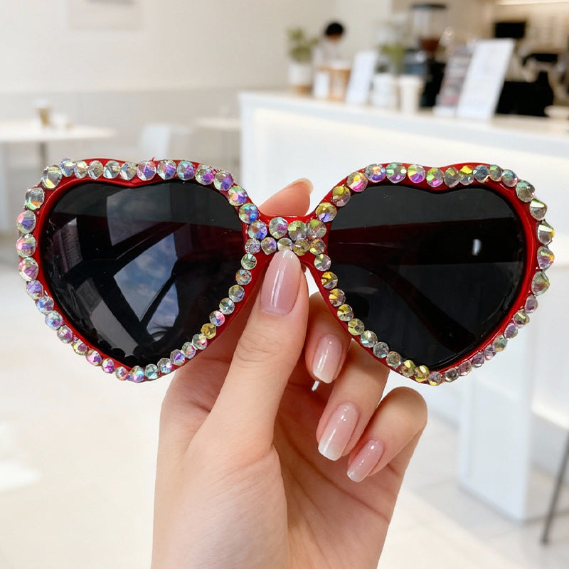 Herzförmige mit Strass verzierte Sonnenbrille Brehn