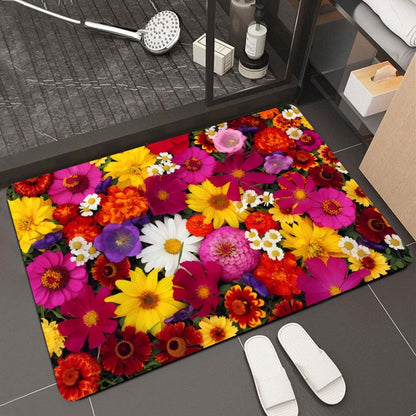 Blumenmuster Badezimmermatte