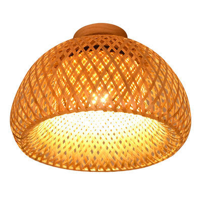 Woven Bamboo Pendelleuchte