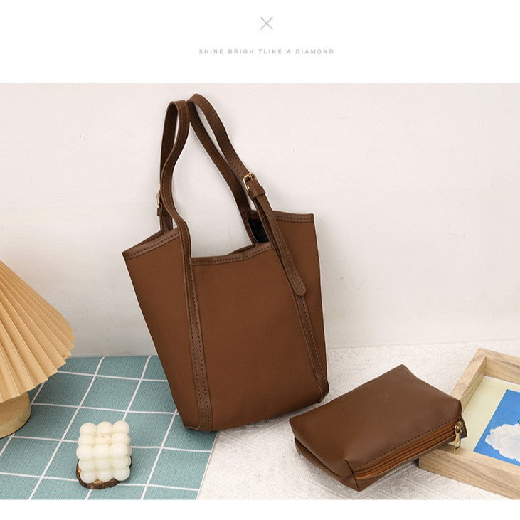 Minimalistische Zip-Top Handtasche Brehn