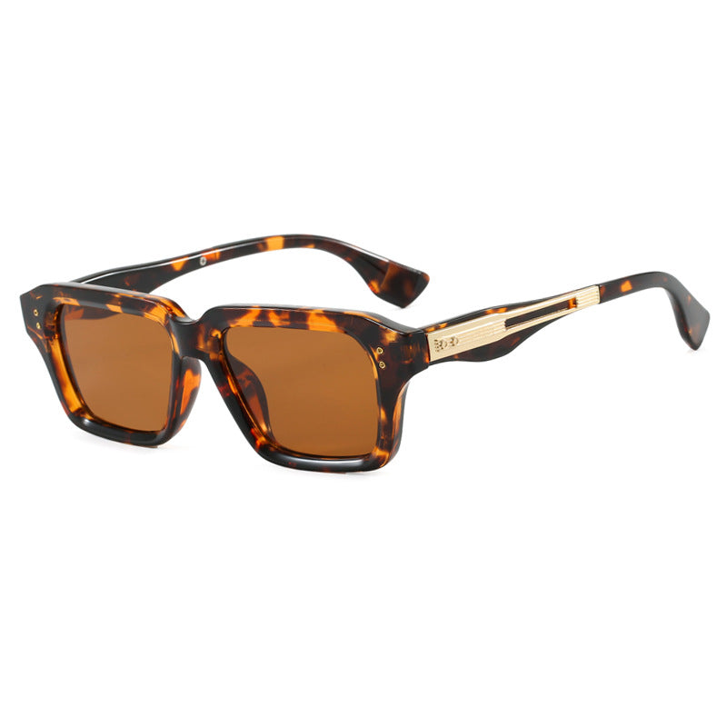 Damen stilvolle quadratische Sonnenbrille mit luxuriösem Schildkrötenmuster und strapazierfähigem Rahmen Brehn