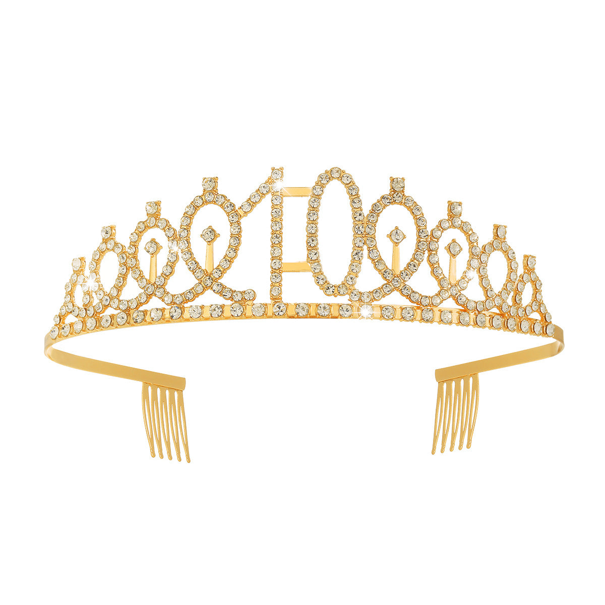 Damen Kristallverzierte Tiara mit elegantem Design Brehn