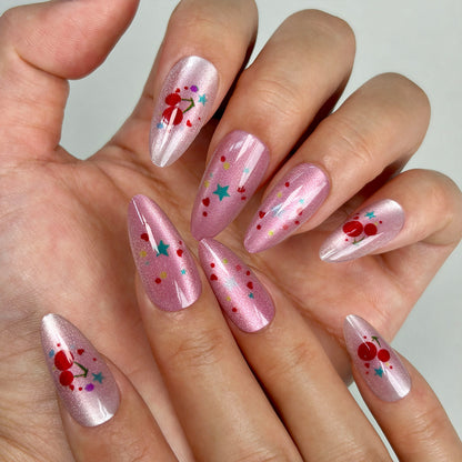 Chic Dekorativer Press-On Nagelset Brehn
