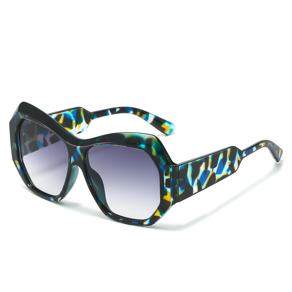 Statement Sechseckige Rahmen Sonnenbrille Brehn