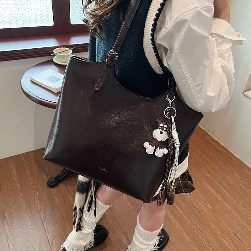 Luxuriöse Texturierte Leder Tote Brehn