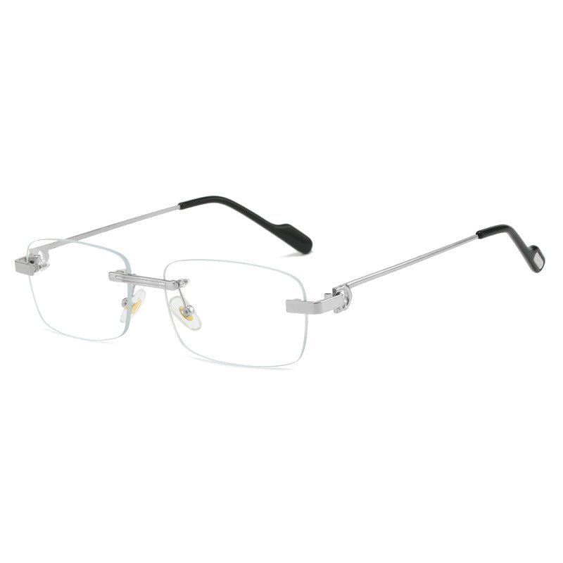 Damen modische rechteckige Sonnenbrille mit filigranem Metallrahmen Brehn