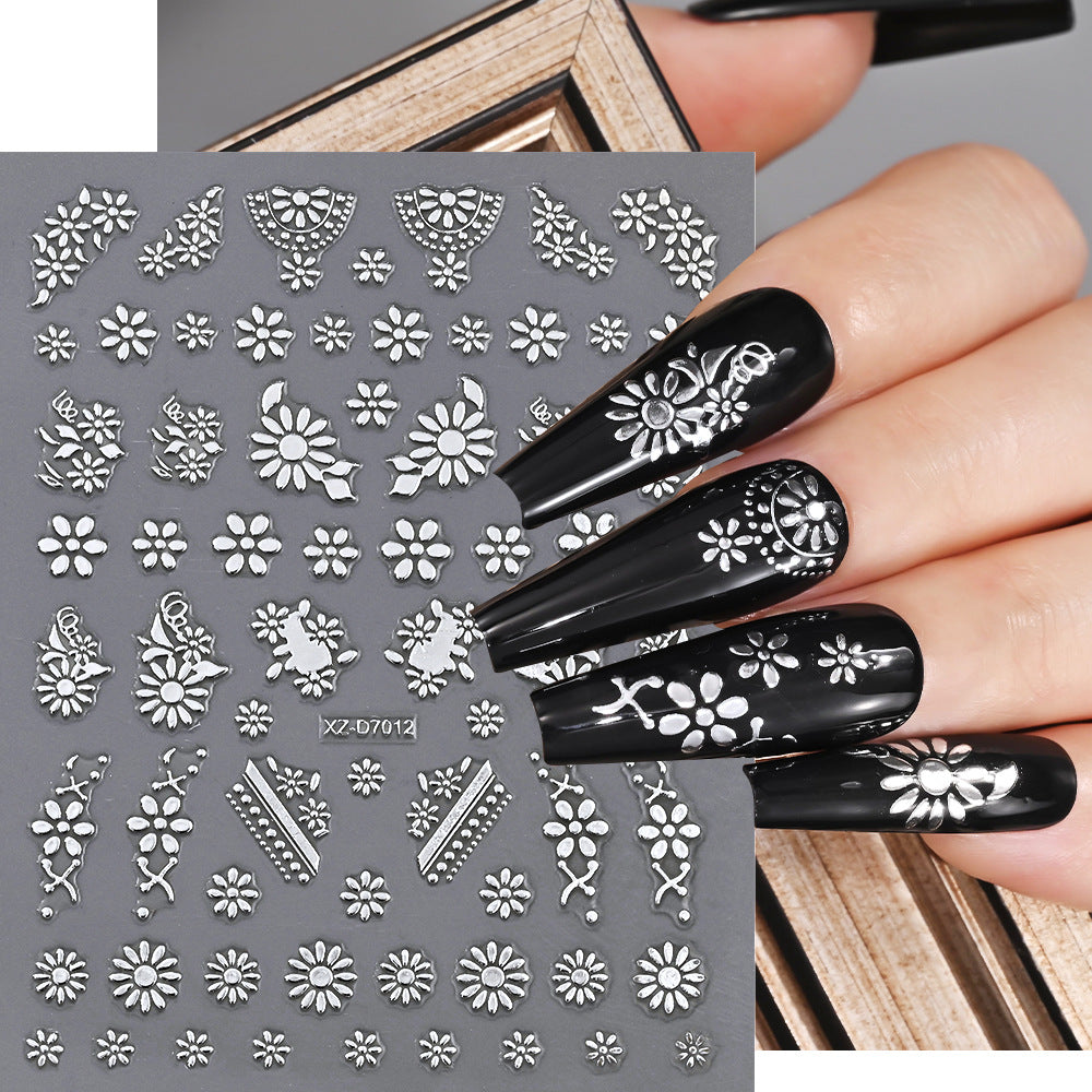 Floral Decorative Nail Art Aufkleber