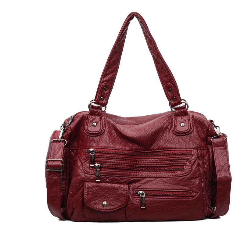 Multi-Reißverschluss-Handtasche