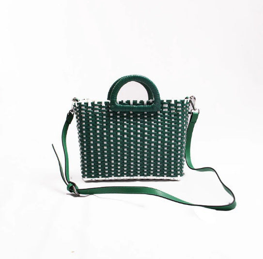 Damen Handtasche im modernen Flecht-Design Brehn