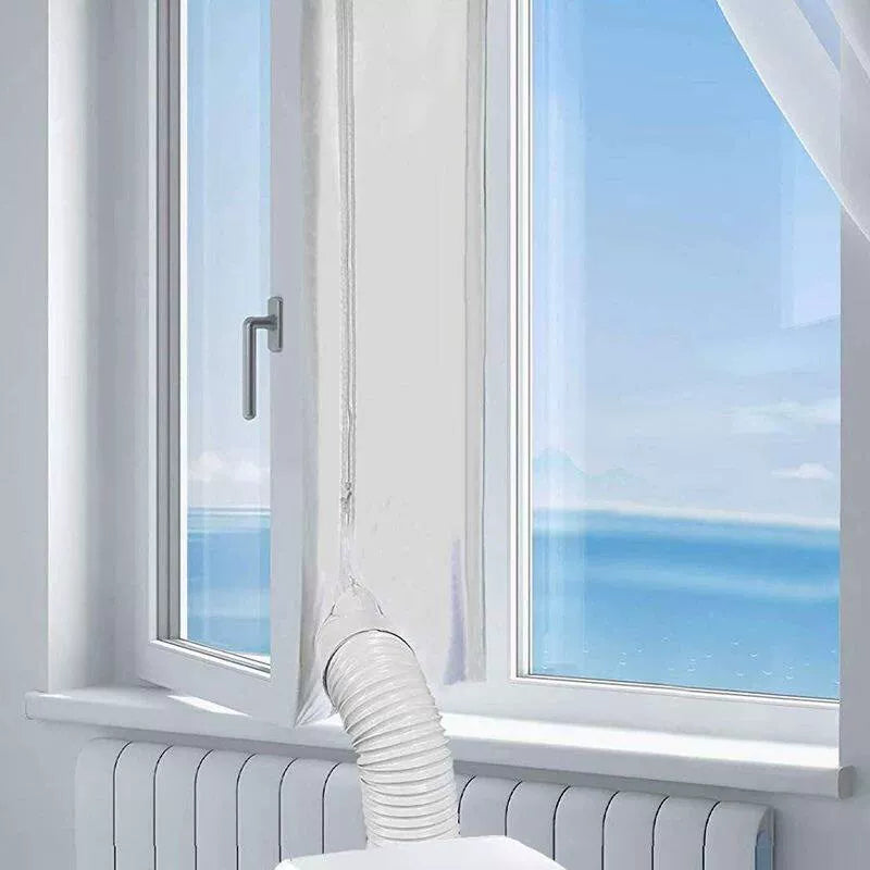 Unisex Einheitsgröße verstellbares universelles faltbares Fensterabluftdichtungsset für Dreh- und Klappfenster Brehn