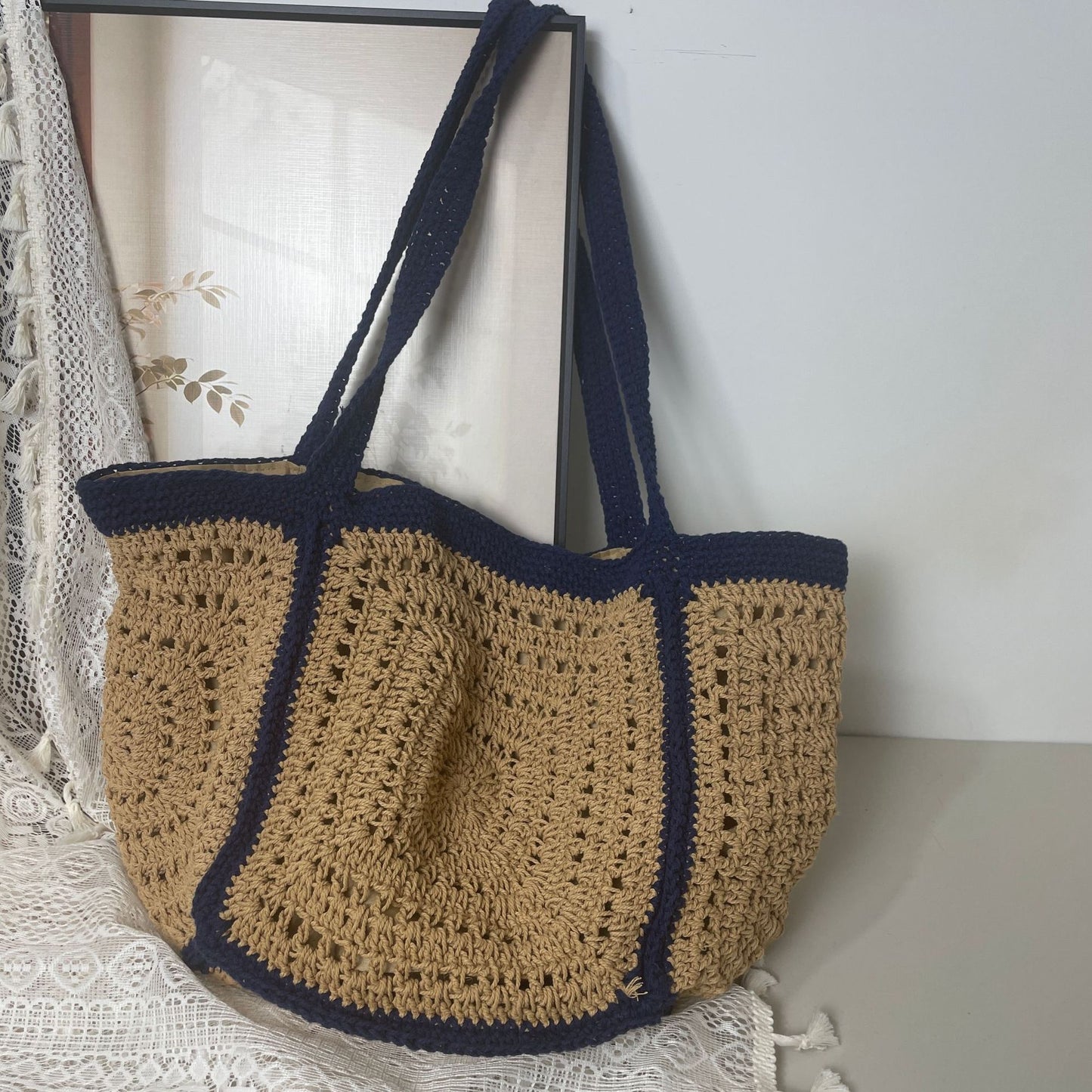 Handgefertigte Stricktasche Brehn