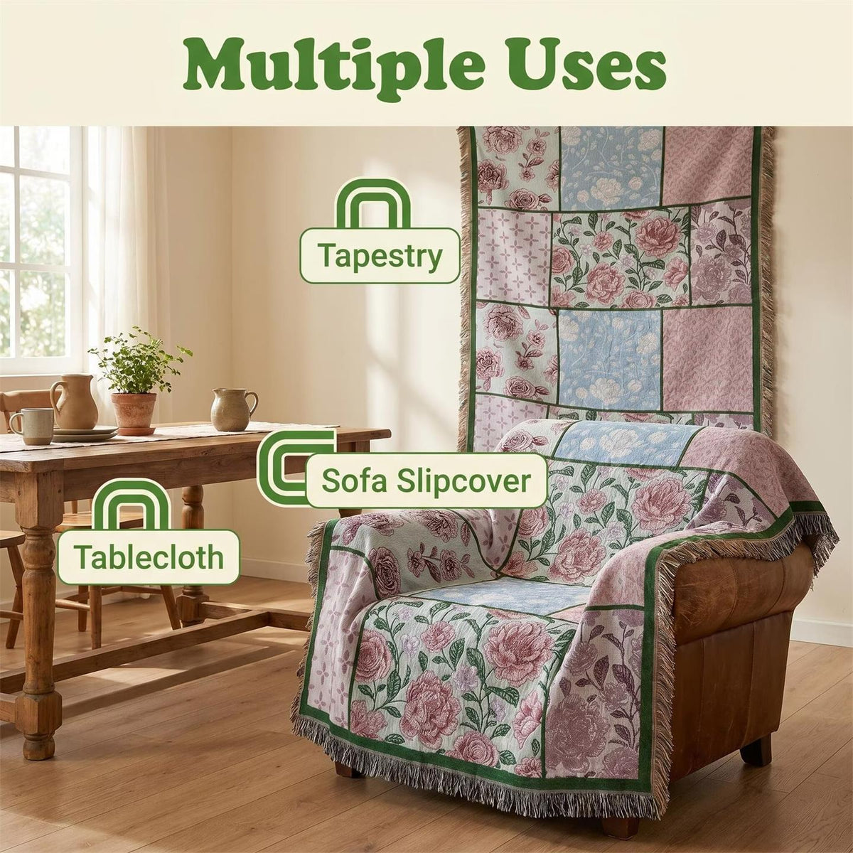 Premium Jacquard Sofa Bezug