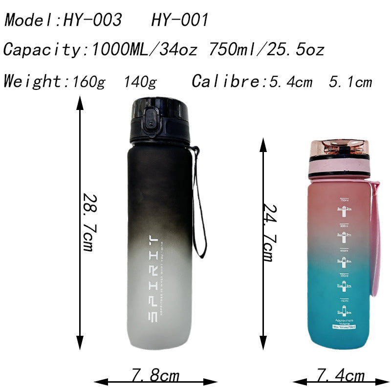 Damen Sportliche Wasserflasche Brehn