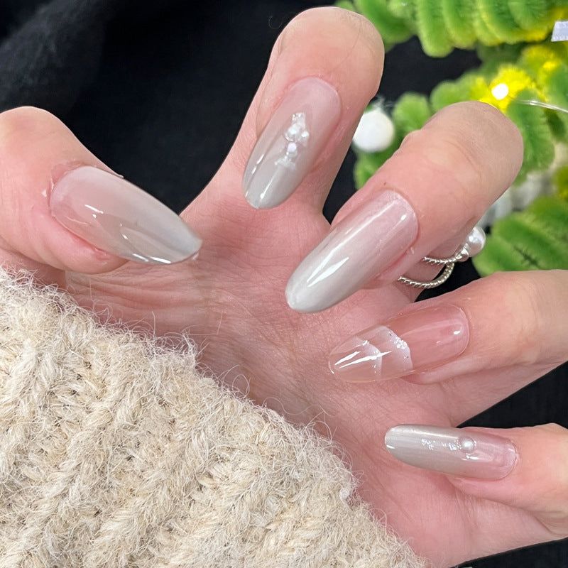 Glänzendes dekoratives Press-On-Nagelset Brehn