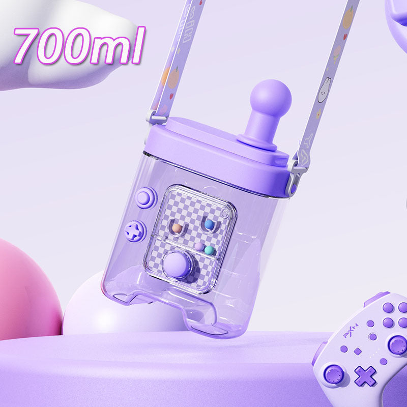Damen kreative Wasserflasche mit abnehmbarem Schultergurt Brehn