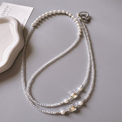 Elegante Perlen-Aussage-Halskette Brehn