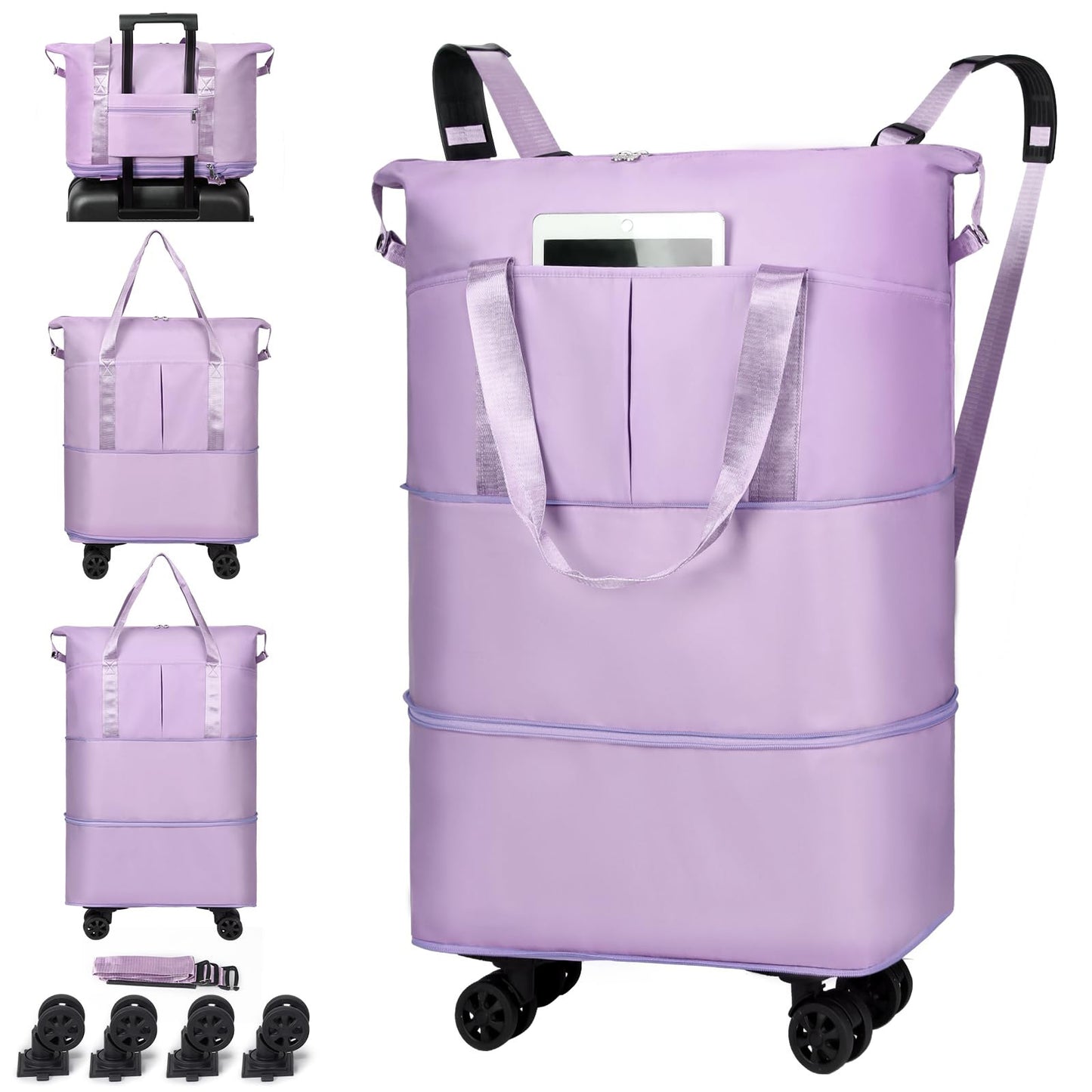 Damen Rollbare Einkaufstasche Brehn
