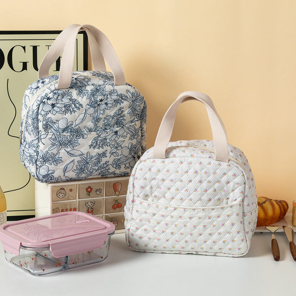 Blumenmuster isolierte Lunch Tasche Brehn