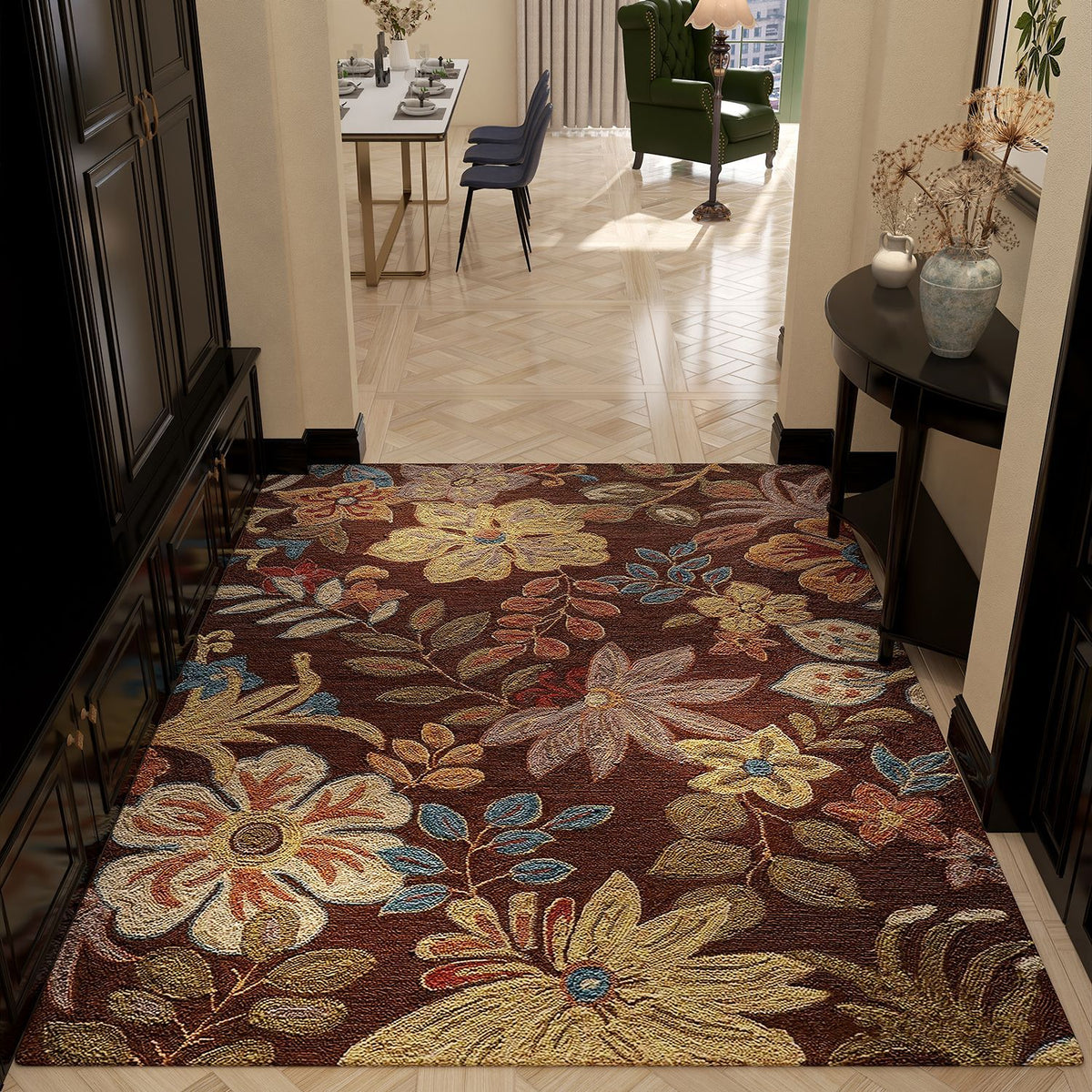 Luxuriöser Floral-Muster-Teppich Brehn